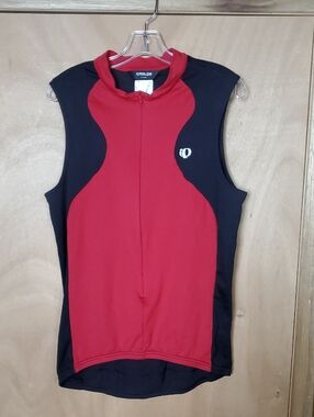 Pearl Izumi Red and Black Sleeveless Cycling Jersey